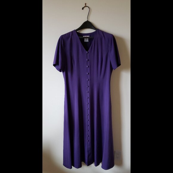 Talbots Dresses & Skirts - Talbots Purple Silk Dress Size 8